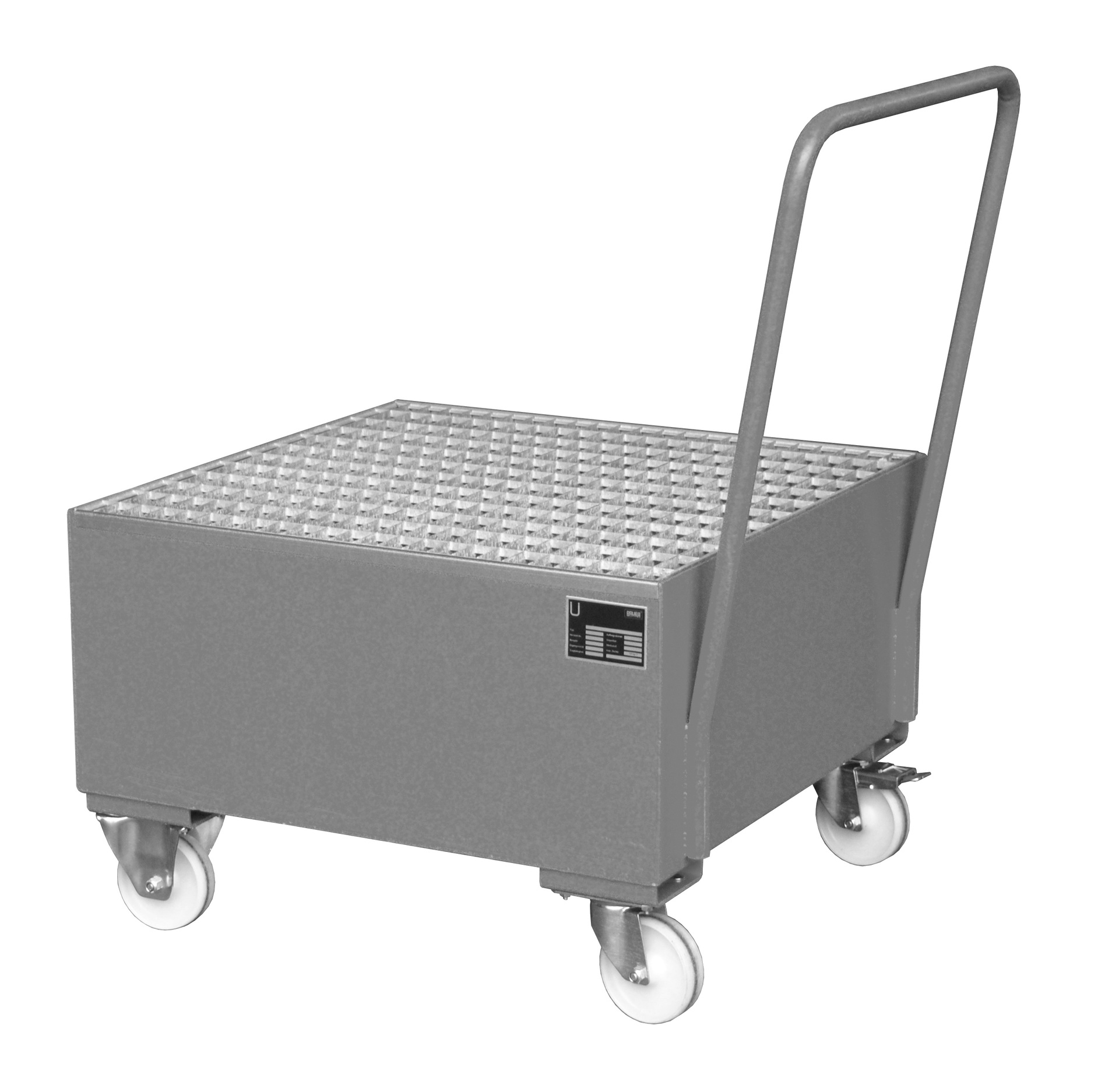 Fahrbare Auffangwanne Typ SERIE 2000 RAL 7005 Mausgrau